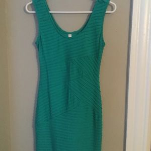 Teal bodycon dress